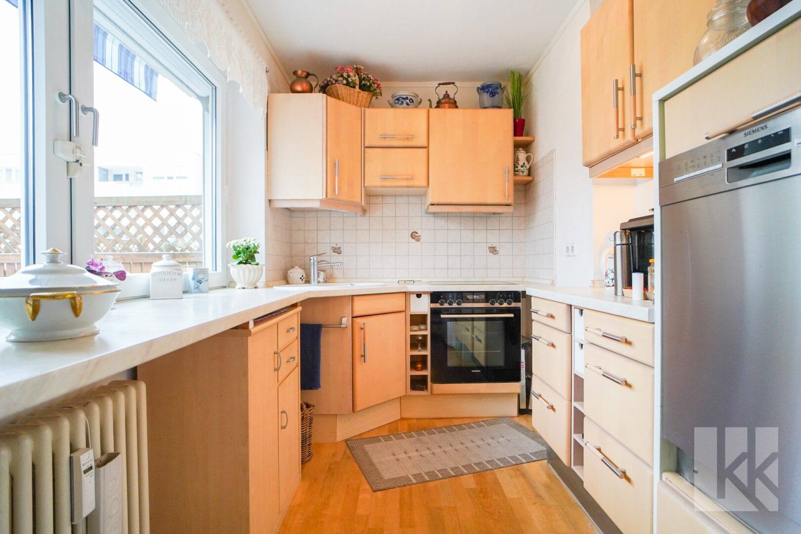 … Die teiloffene Küche