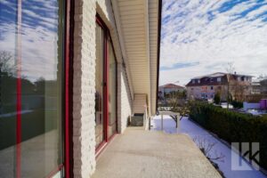 Noch nicht ganz fertig: Der angeschlossene Balkon