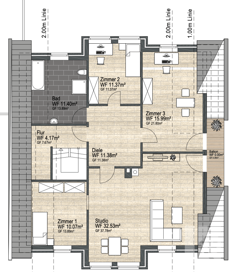 Grundriss Dachgeschoss