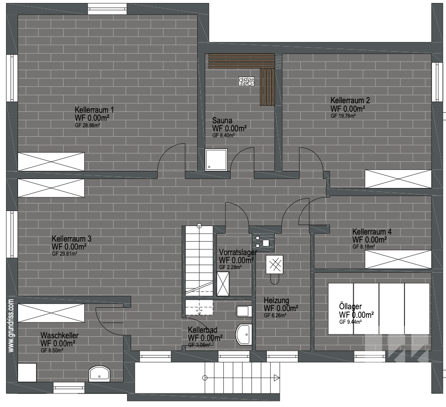 Grundriss Kellergeschoss