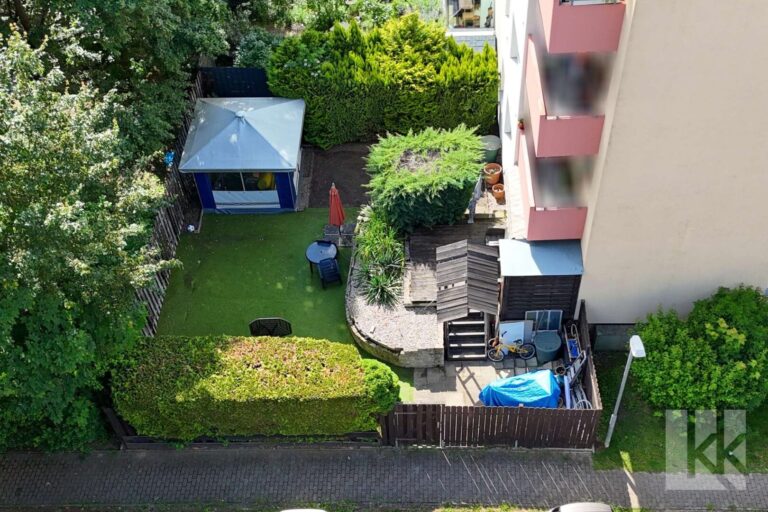 Der Garten aus der Luft