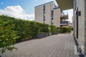 Direkt davor: Die riesige...