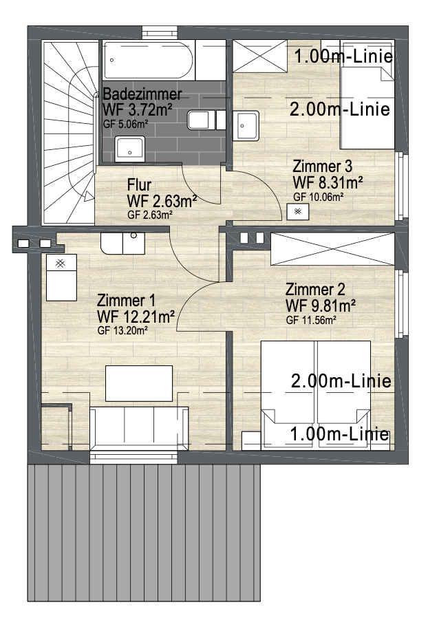 Grundriss Dachgeschoss