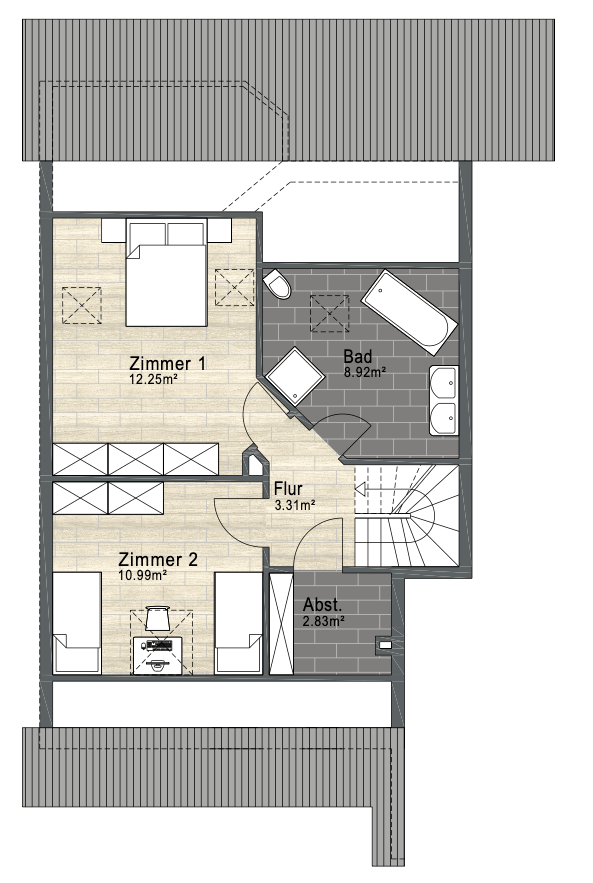 Grundriss Dachgeschoss